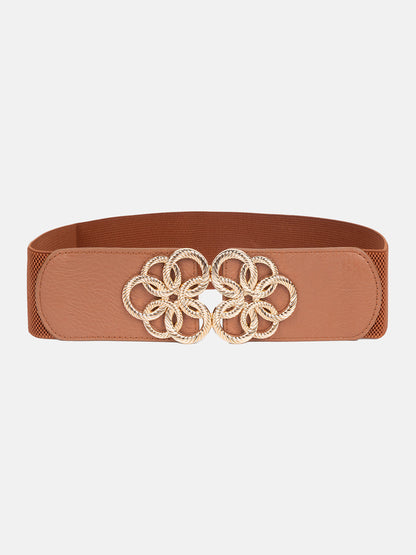 Bold Cutwork Buckle Broad Belt