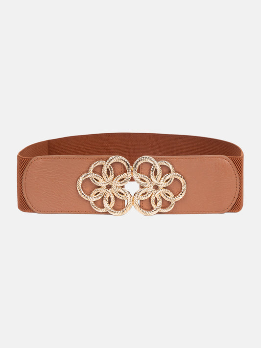 Bold Cutwork Buckle Broad Belt