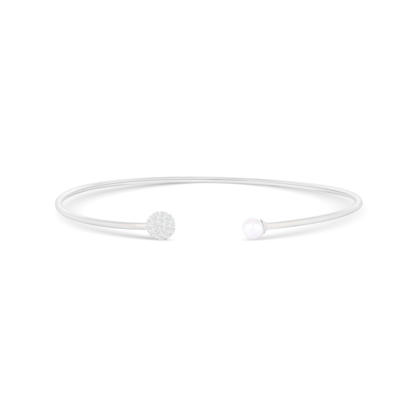 Pearl Orbit Silver Kada