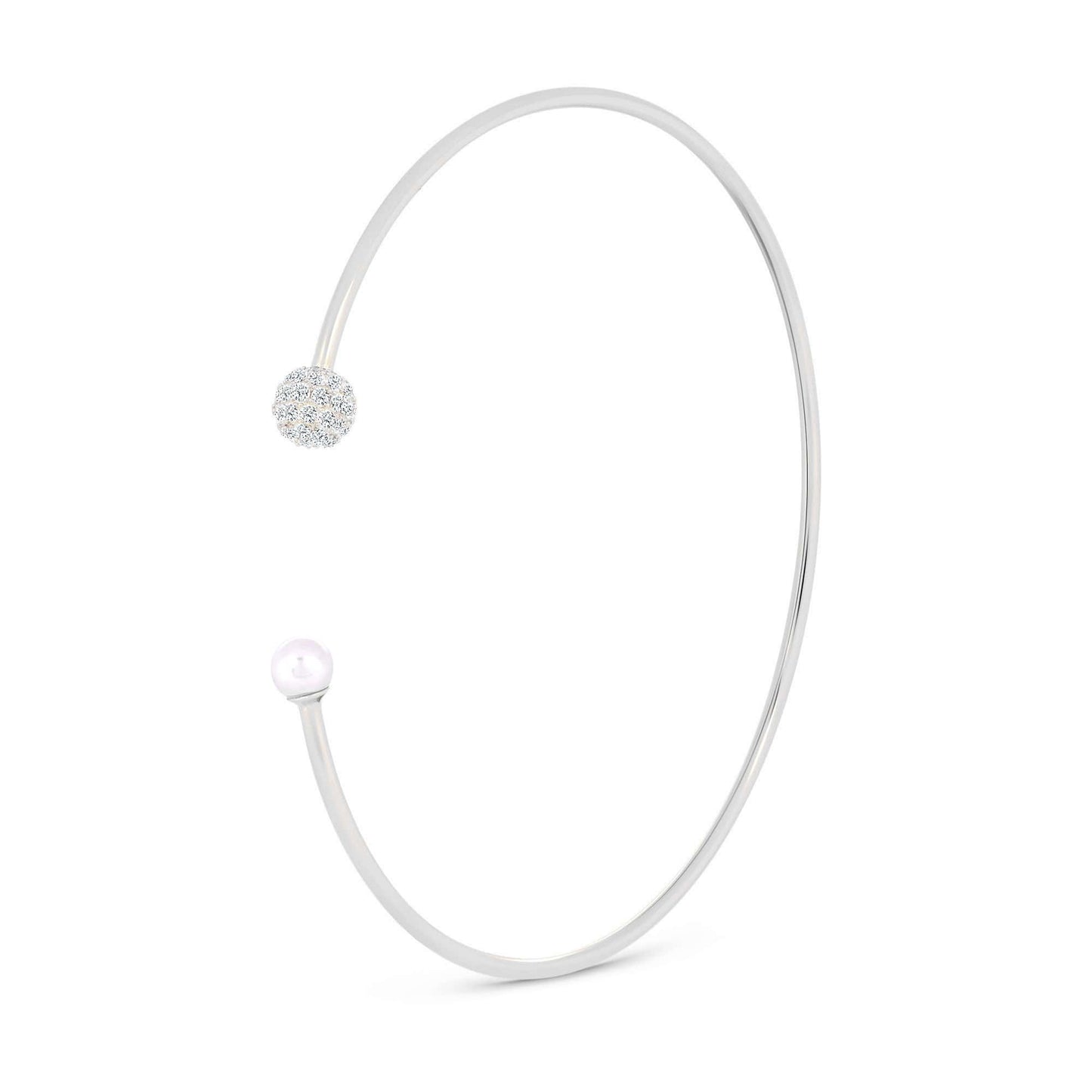 Pearl Orbit Silver Kada