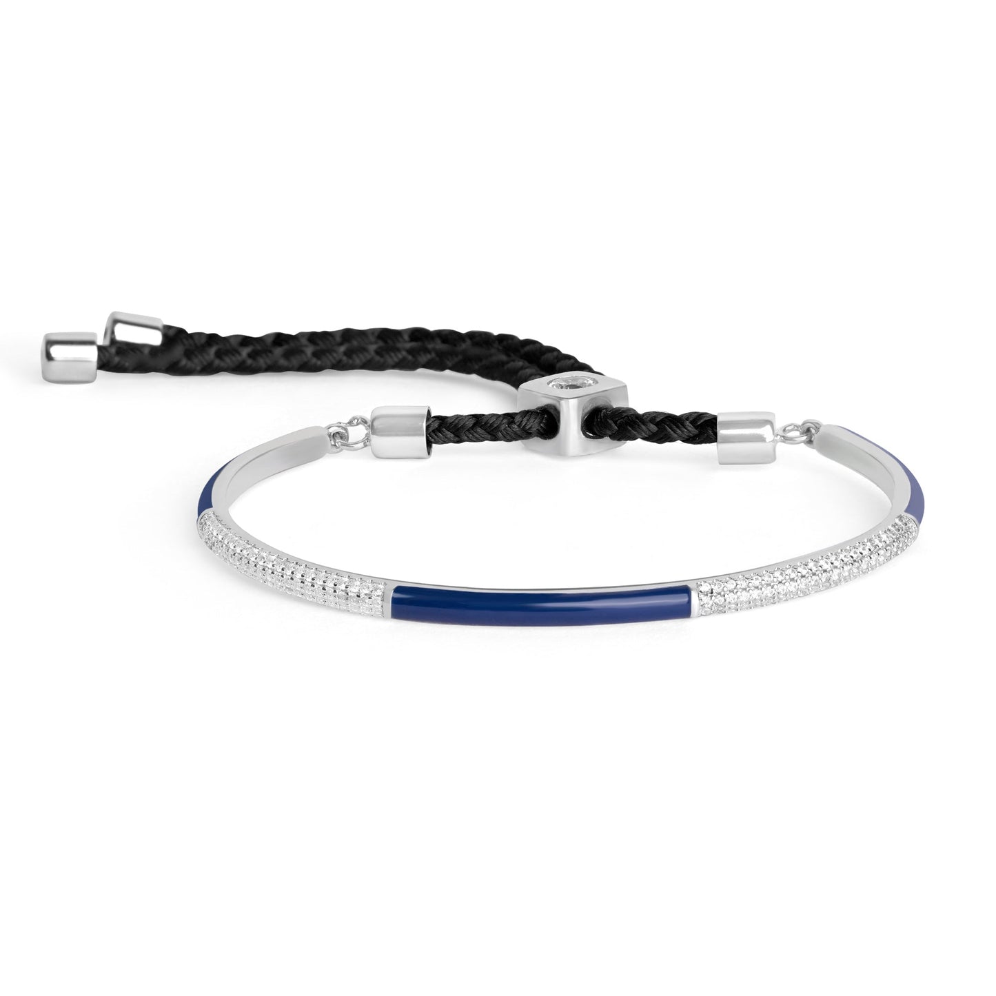Dual Accent Silver Bracelet