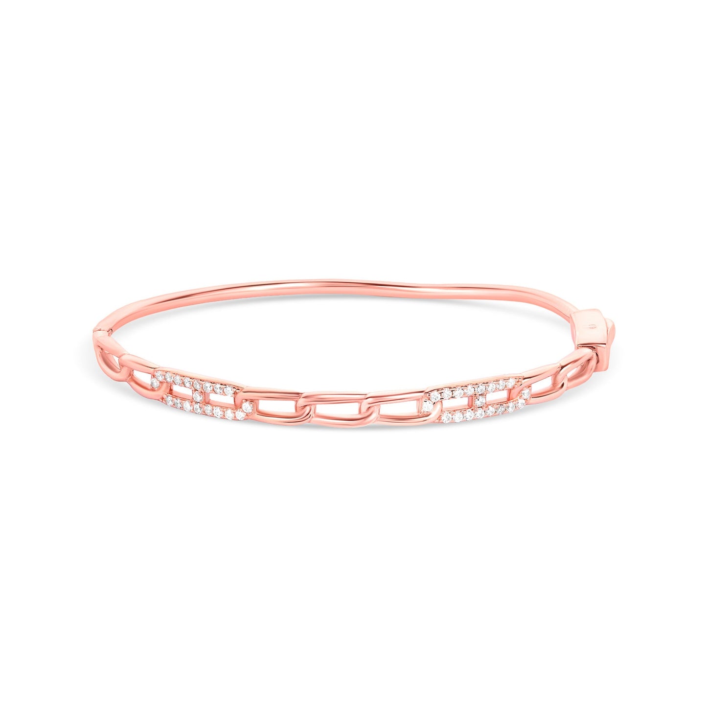 Linked Gleam Silver Kada