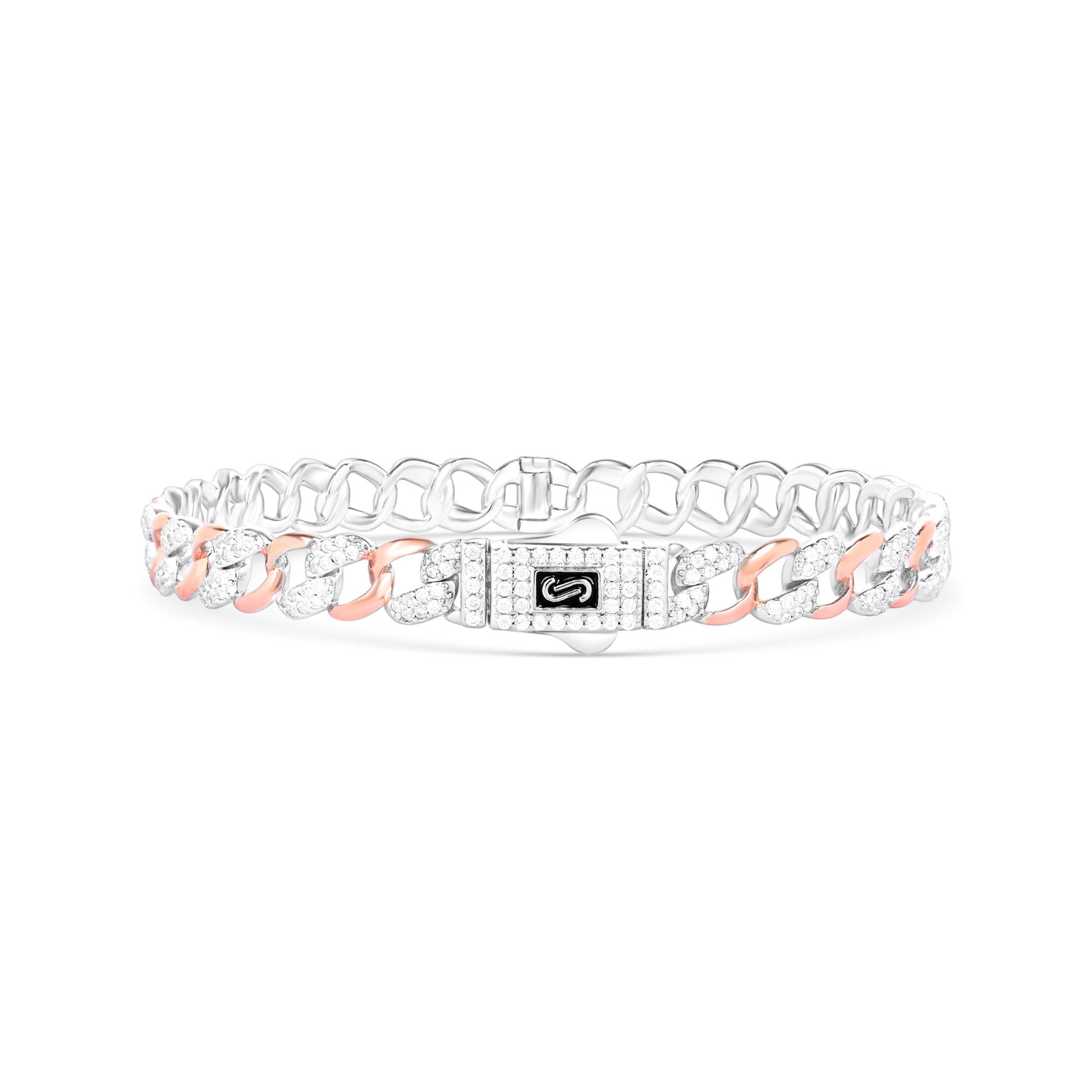 Dual Luxe Link Silver Kada