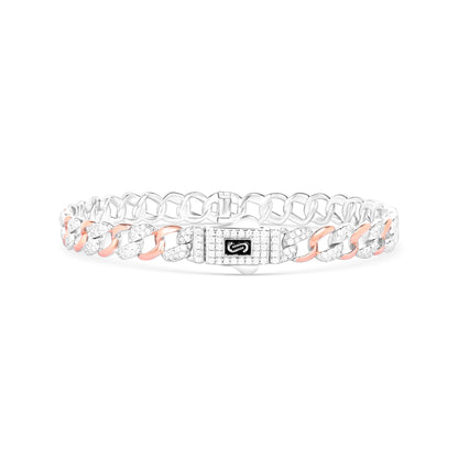 Dual Luxe Link Silver Kada