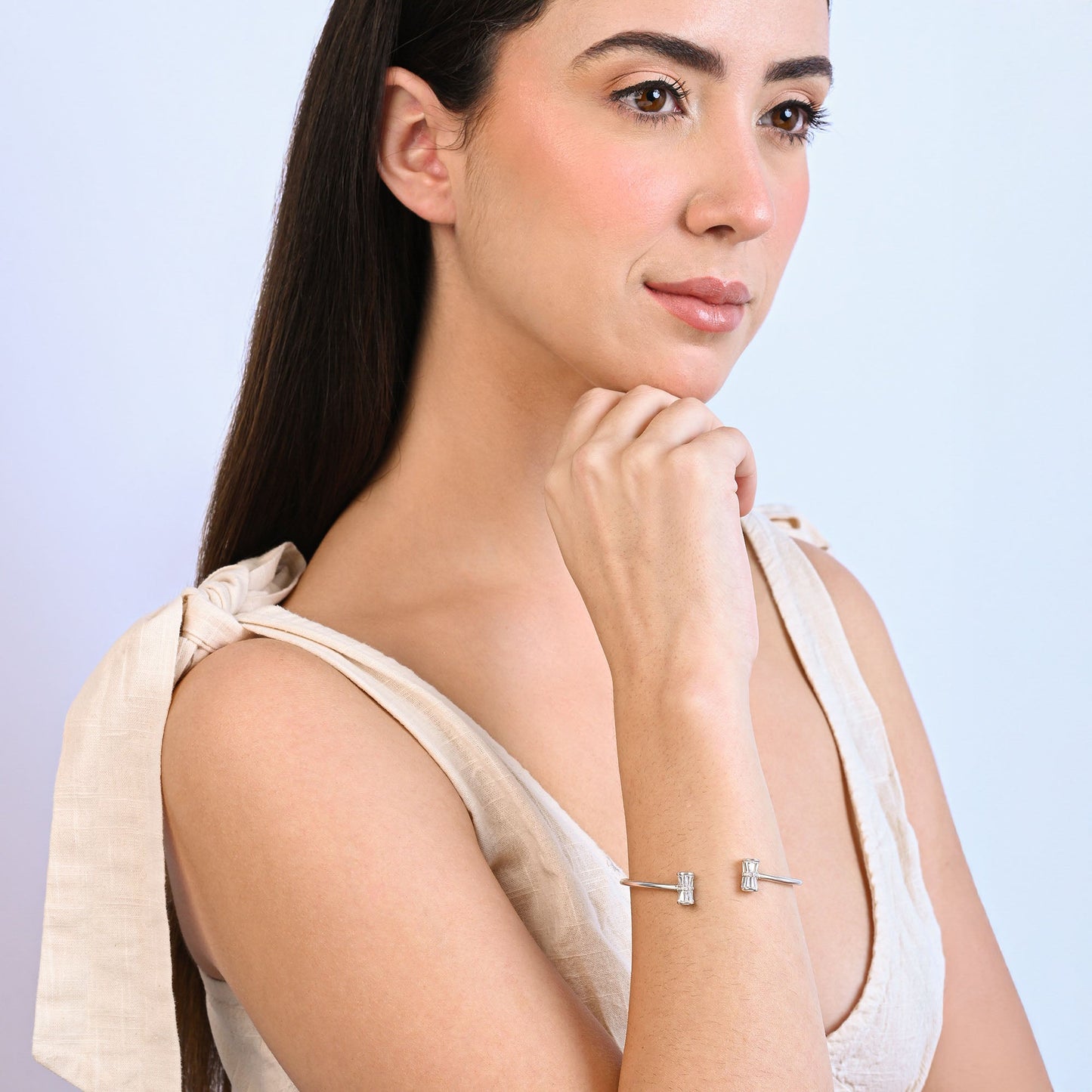 Baguette Grace Silver Kada