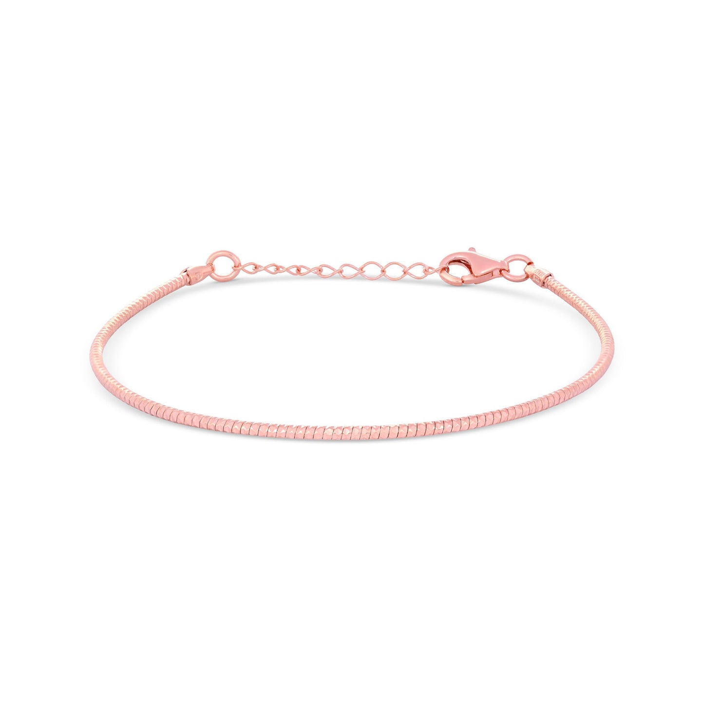 Sleek Serpent Silver Bracelet