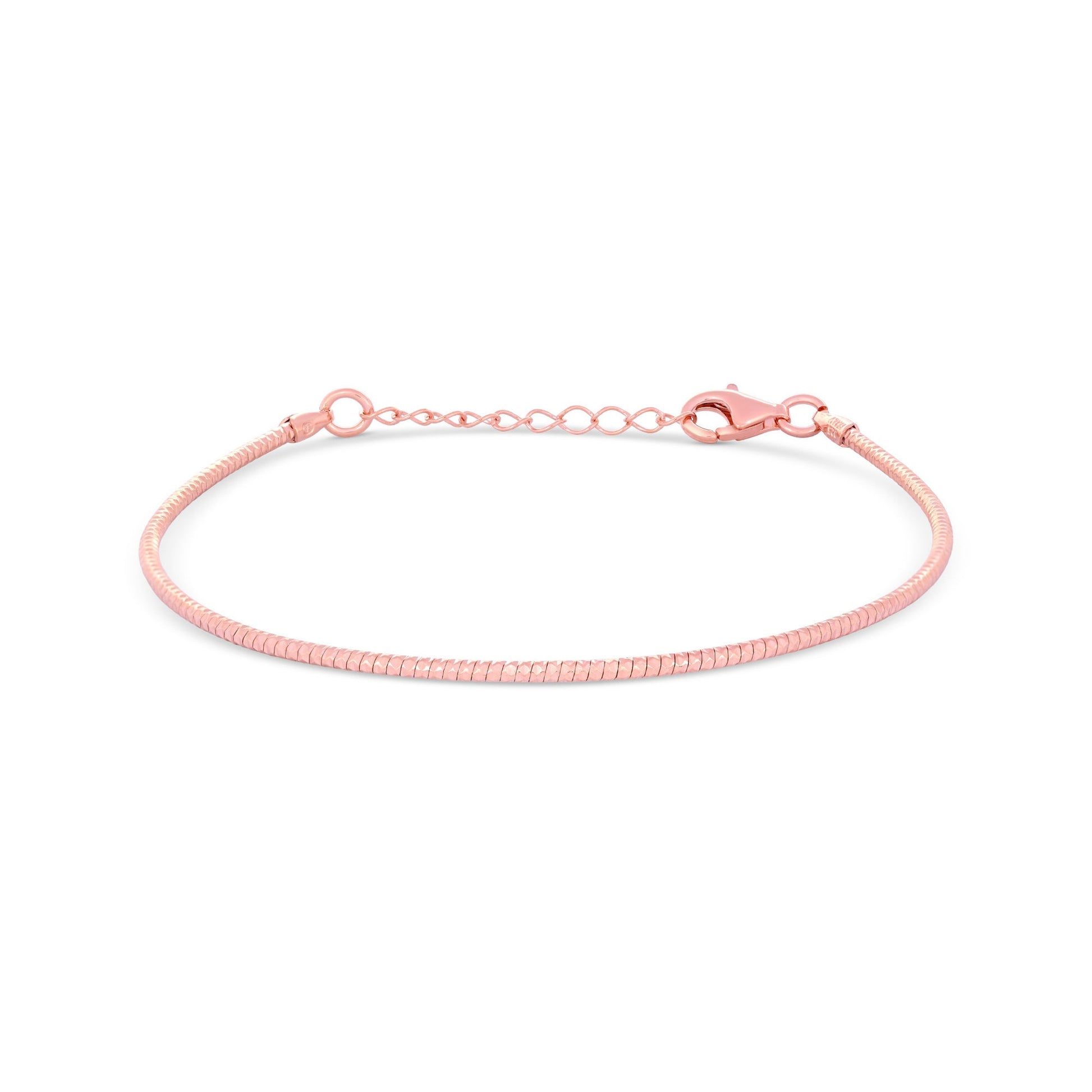 Sleek Serpent Silver Bracelet