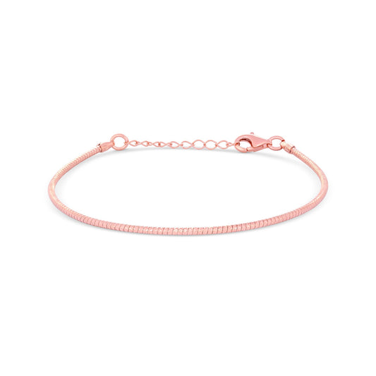 Sleek Serpent Silver Bracelet