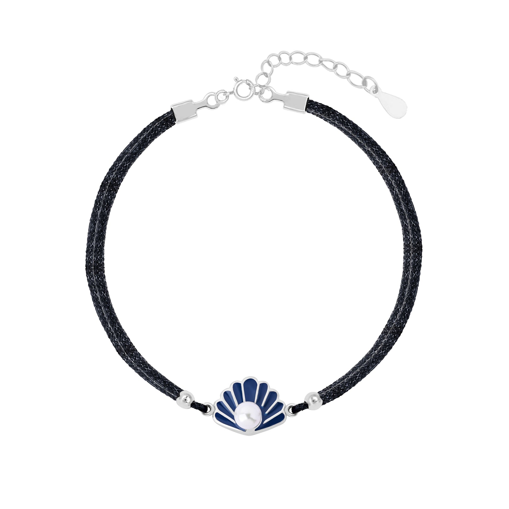 Shell Charm Silver Bracelet