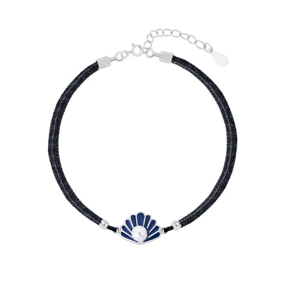 Shell Charm Silver Bracelet