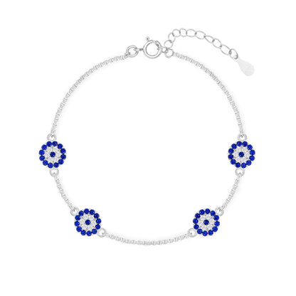 Midnight Aura Silver Bracelet