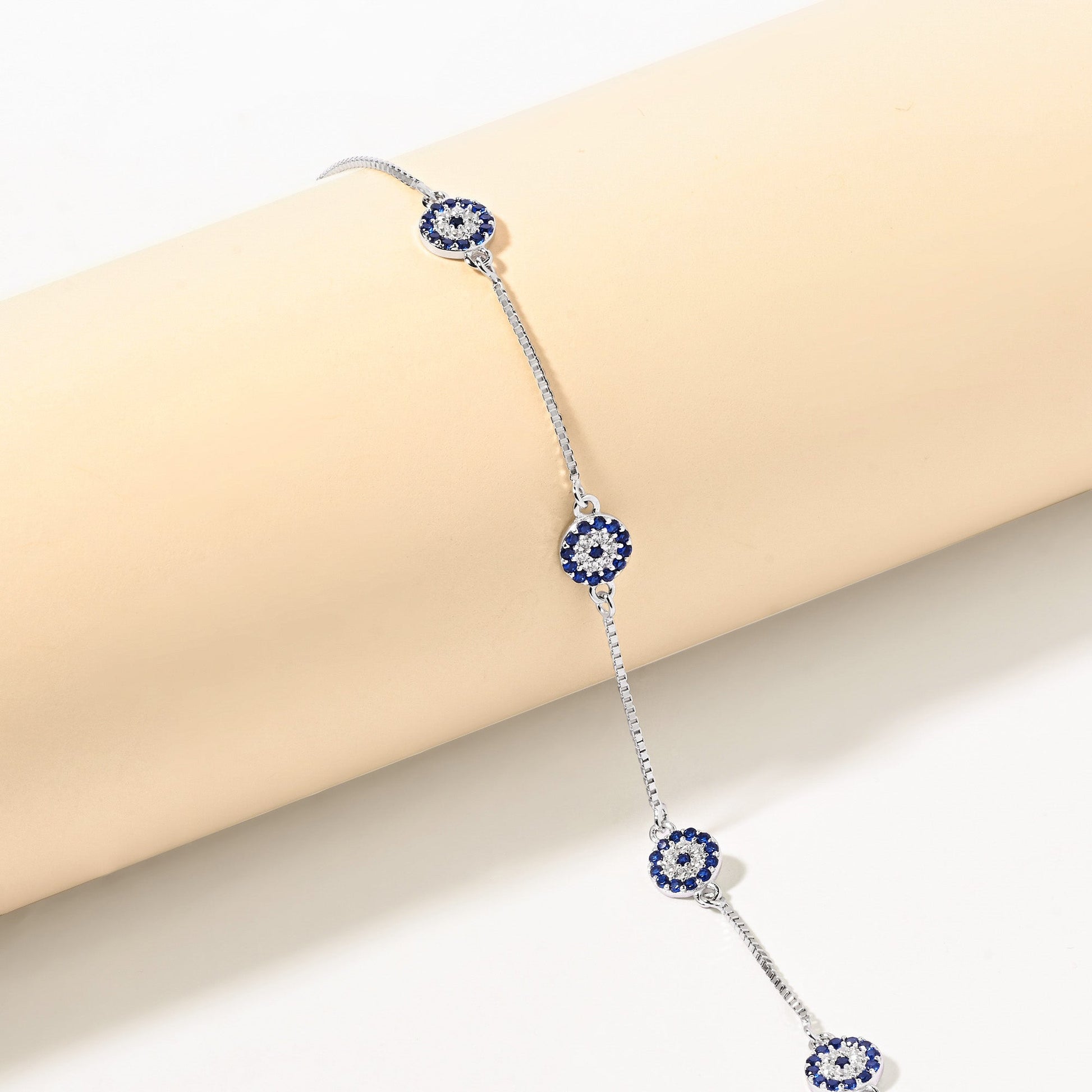 Midnight Aura Silver Bracelet