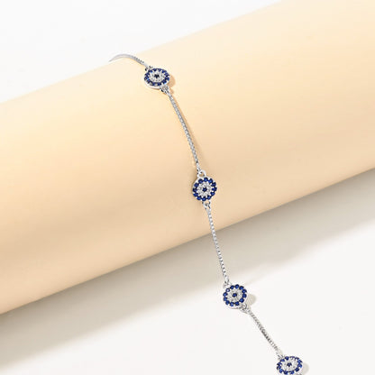Midnight Aura Silver Bracelet