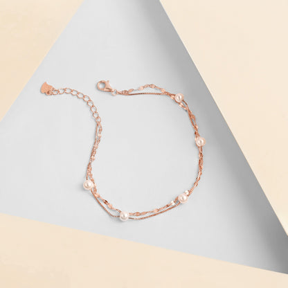 Blush Pearl Silver Bracelet