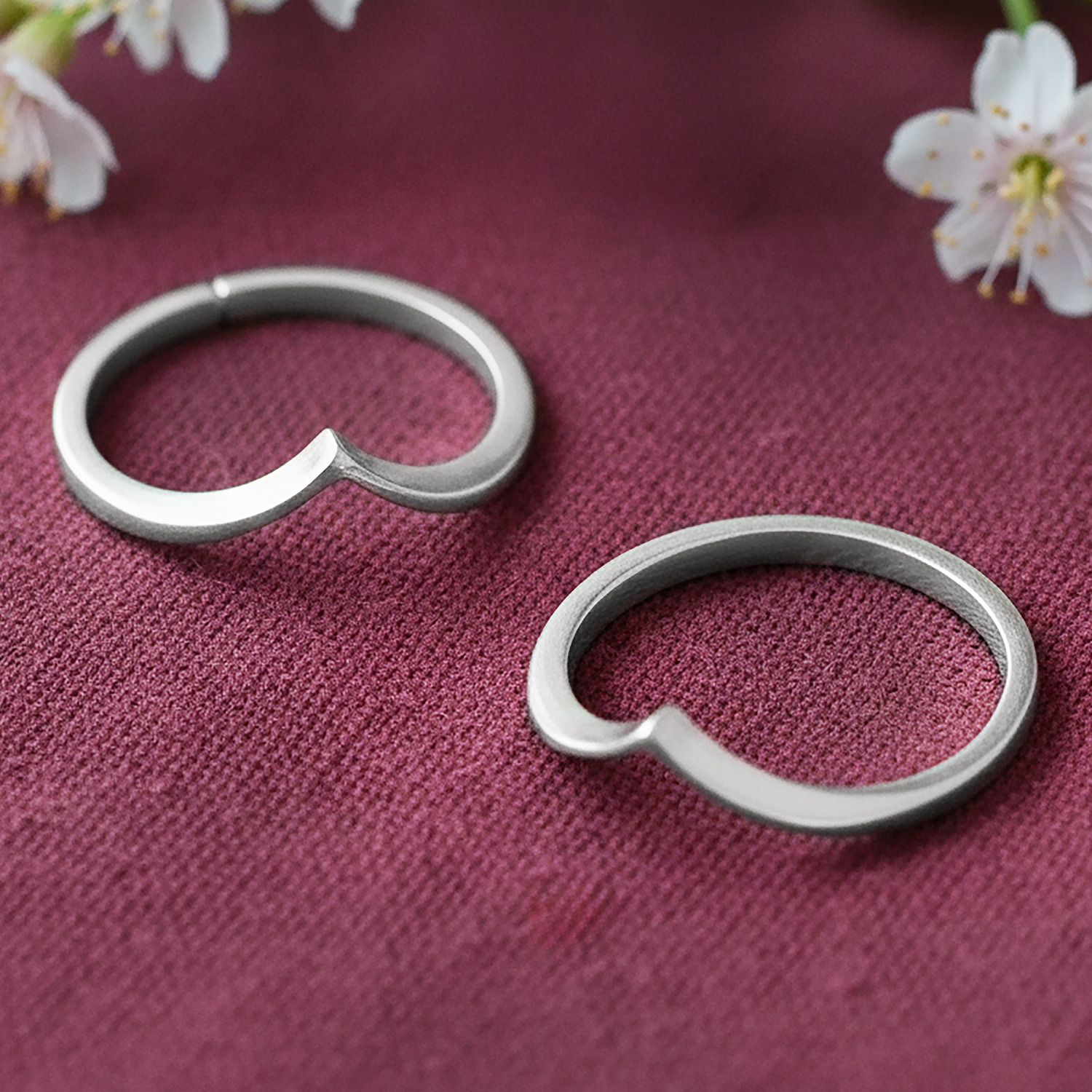 925 Sterling Silver Chevron Toe Ring (Pair)