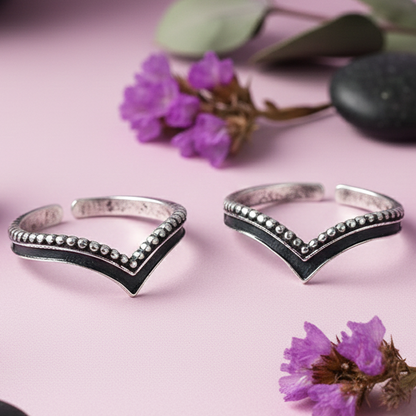 92.5 Sterling Silver BOHO Venki toe rings