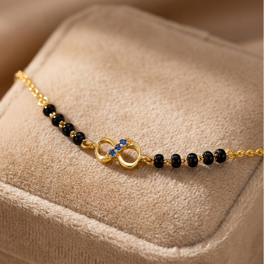 Silver Infinity Mangalsutra Bracelet