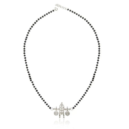 Goddess Lakshmi Sterling Silver Mangalsutra