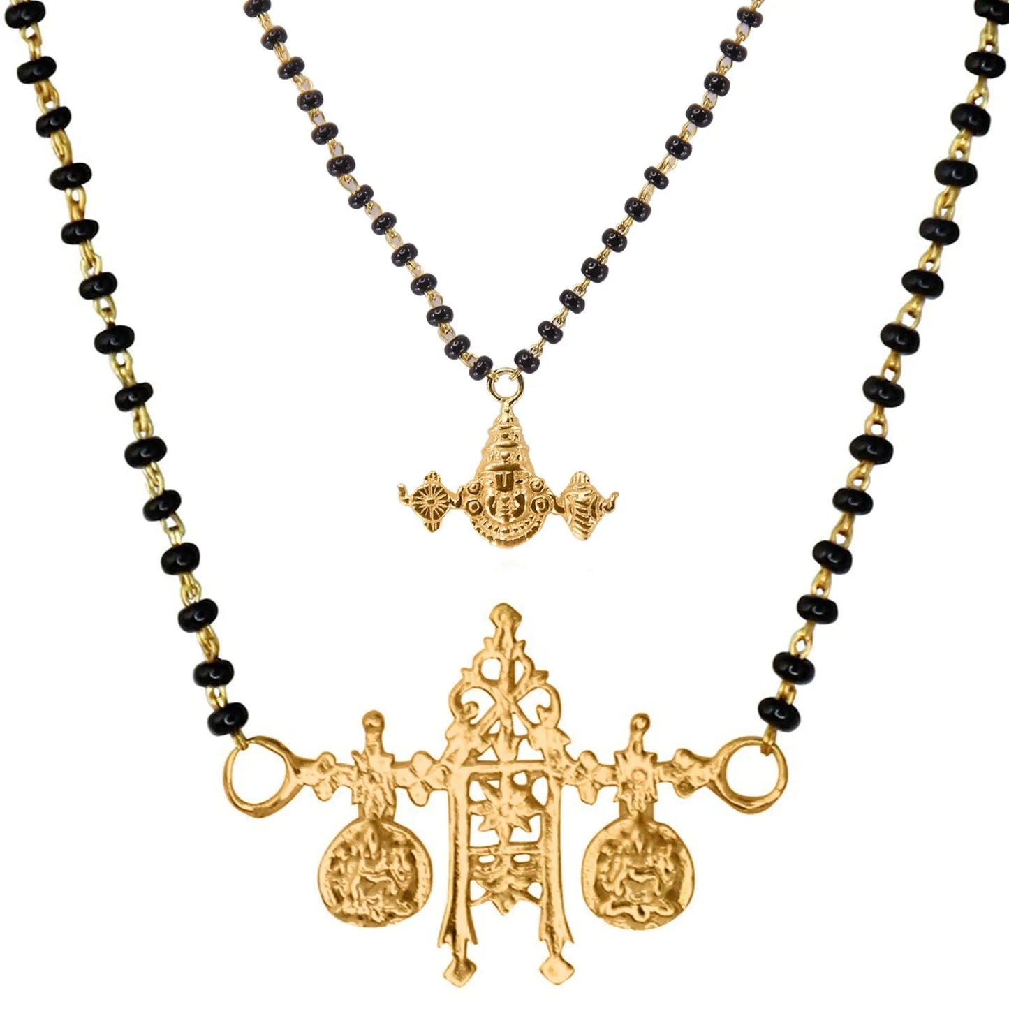 Goddess Lakshmi Sterling Silver Mangalsutra