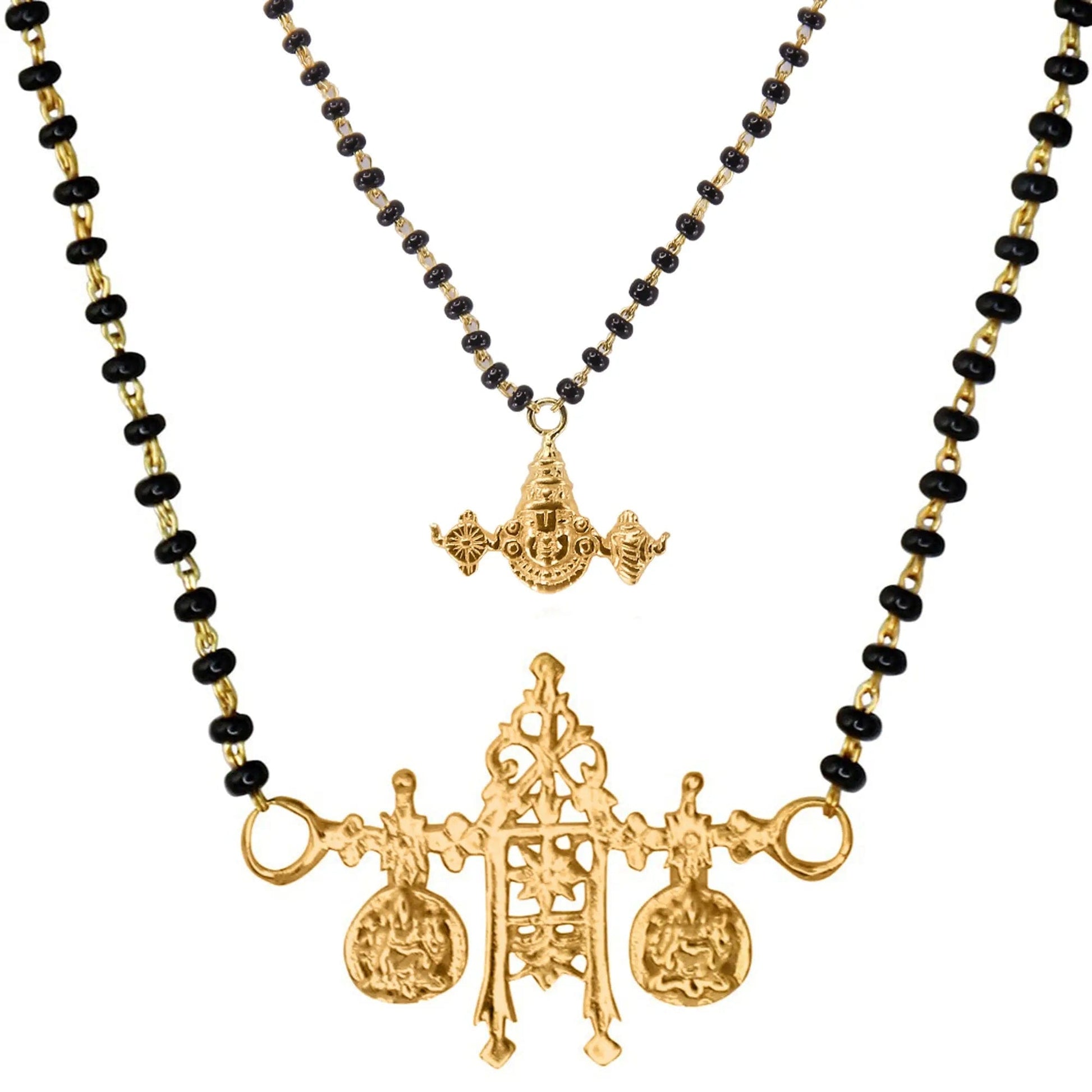 Goddess Lakshmi Sterling Silver Mangalsutra
