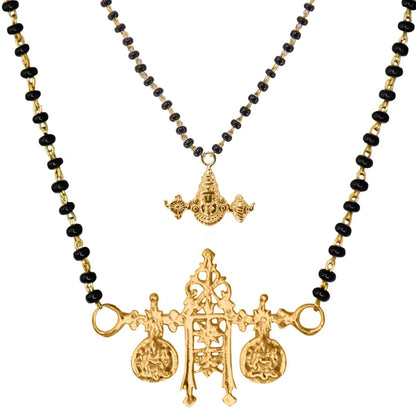 Goddess Lakshmi Sterling Silver Mangalsutra