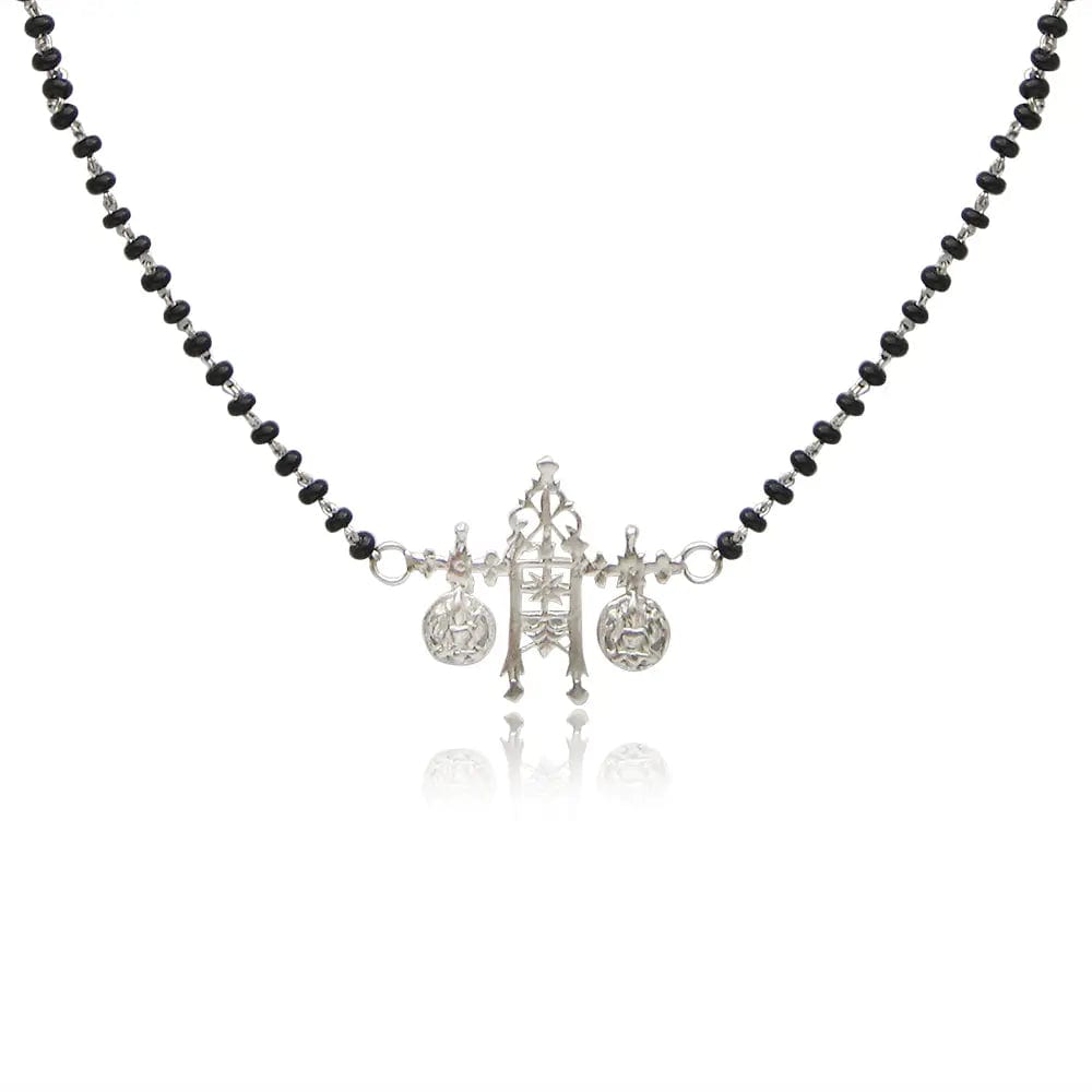 Goddess Lakshmi Sterling Silver Mangalsutra