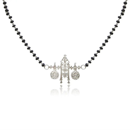 Goddess Lakshmi Sterling Silver Mangalsutra