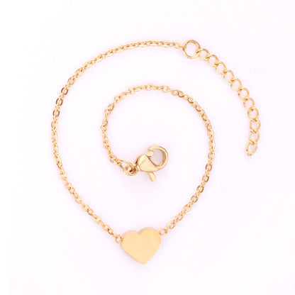 Gold Heart 18K Gold Plated Children's Bracelet - Twisty Locks  - Kids and Women Hair Accessories, Fashion Clothing and Jewellery India