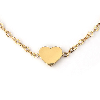 Gold Heart 18K Gold Plated Children's Bracelet - Twisty Locks  - Kids and Women Hair Accessories, Fashion Clothing and Jewellery India