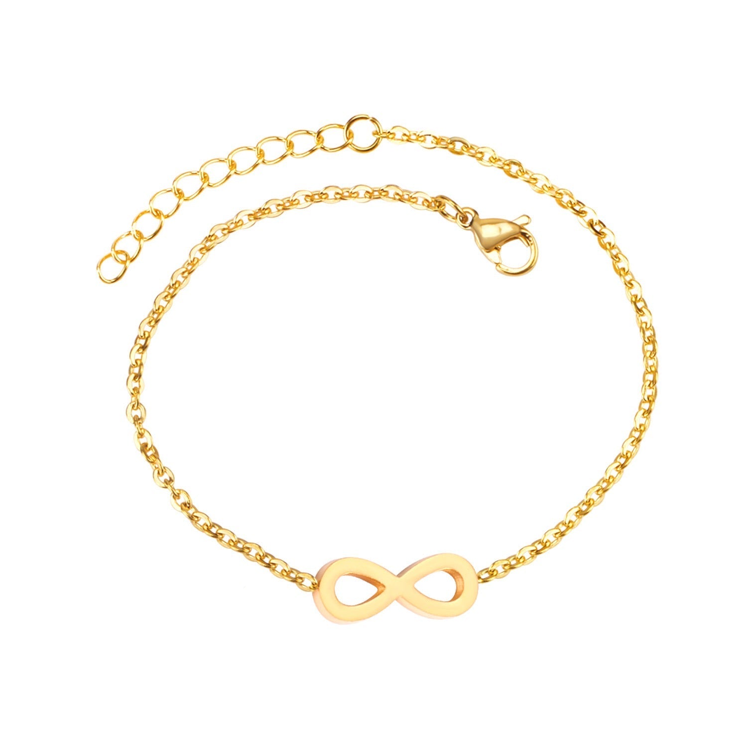 Gold Infinity 18K Gold Plated Children's Bracelet - Twisty Locks  - Kids and Women Hair Accessories, Fashion Clothing and Jewellery India