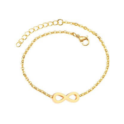 Gold Infinity 18K Gold Plated Children's Bracelet - Twisty Locks  - Kids and Women Hair Accessories, Fashion Clothing and Jewellery India