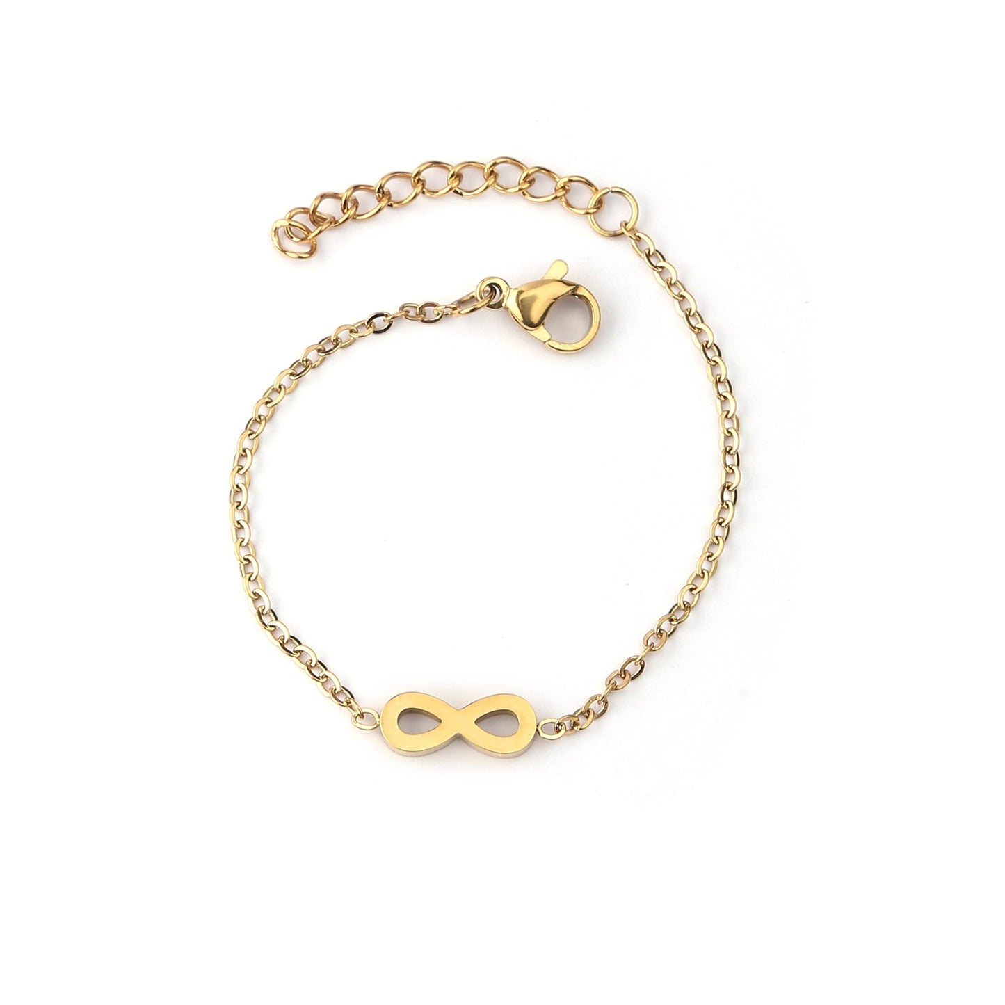 Gold Infinity 18K Gold Plated Children's Bracelet - Twisty Locks  - Kids and Women Hair Accessories, Fashion Clothing and Jewellery India