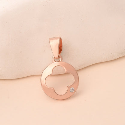 Minimal Clover Silver Pendant