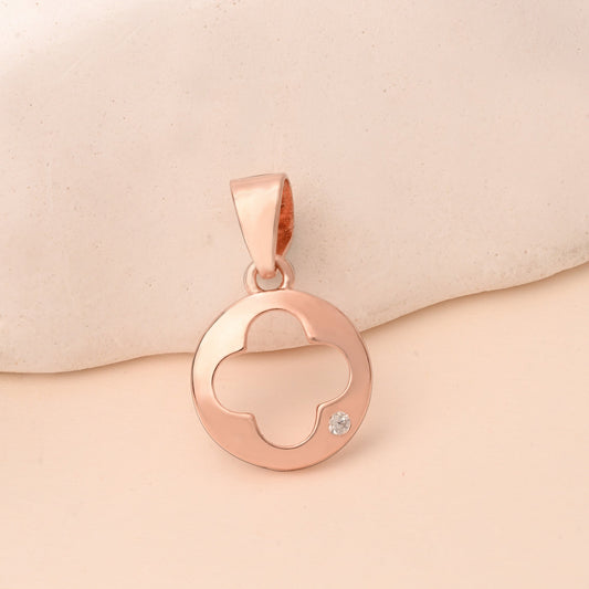 Minimal Clover Silver Pendant