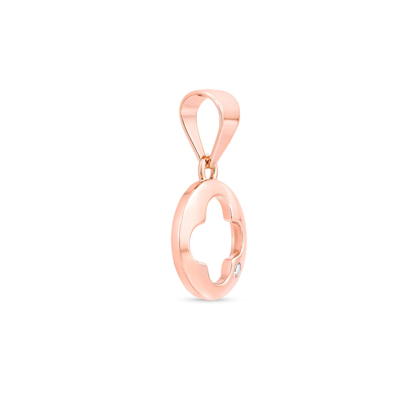 Minimal Clover Silver Pendant