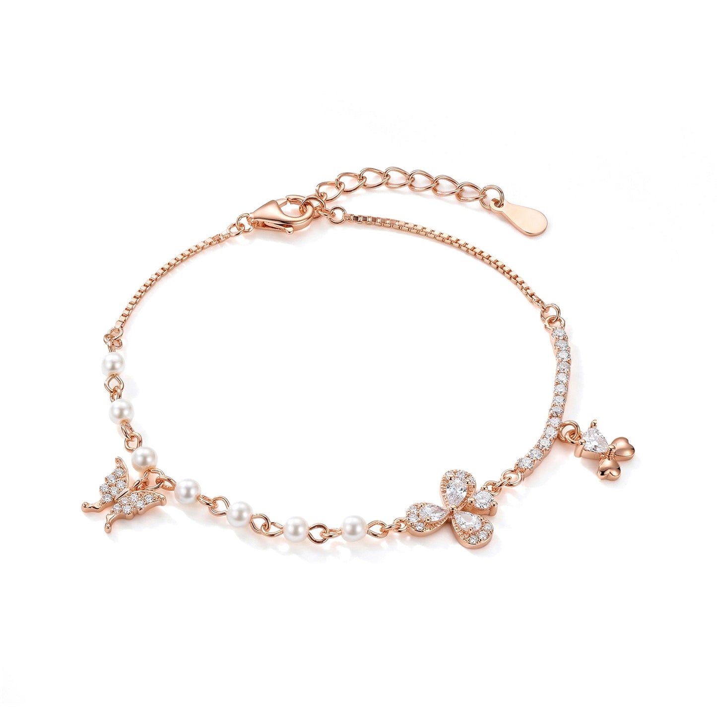Rose Gold Pearl Bracelet
