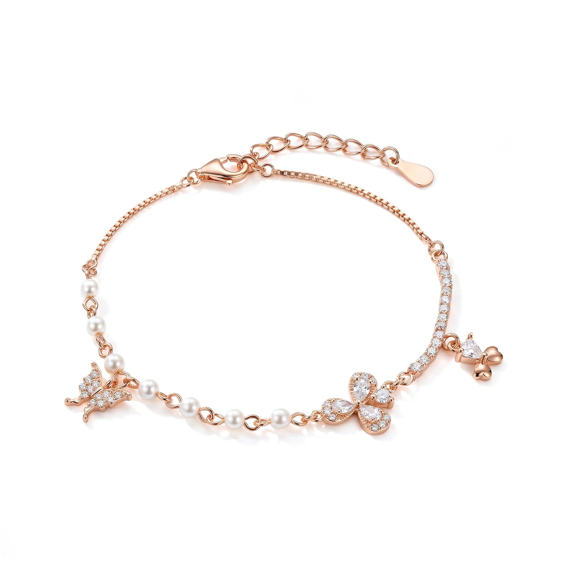 Rose Gold Pearl Bracelet