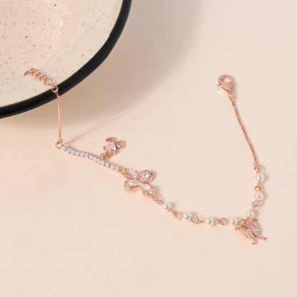Rose Gold Pearl Bracelet
