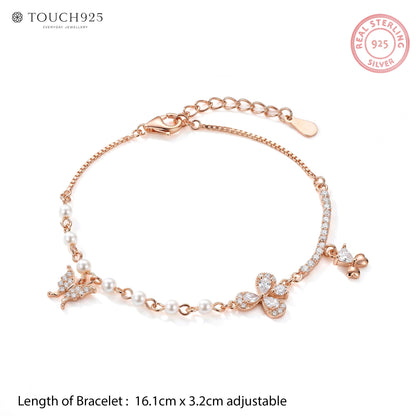 Rose Gold Pearl Bracelet