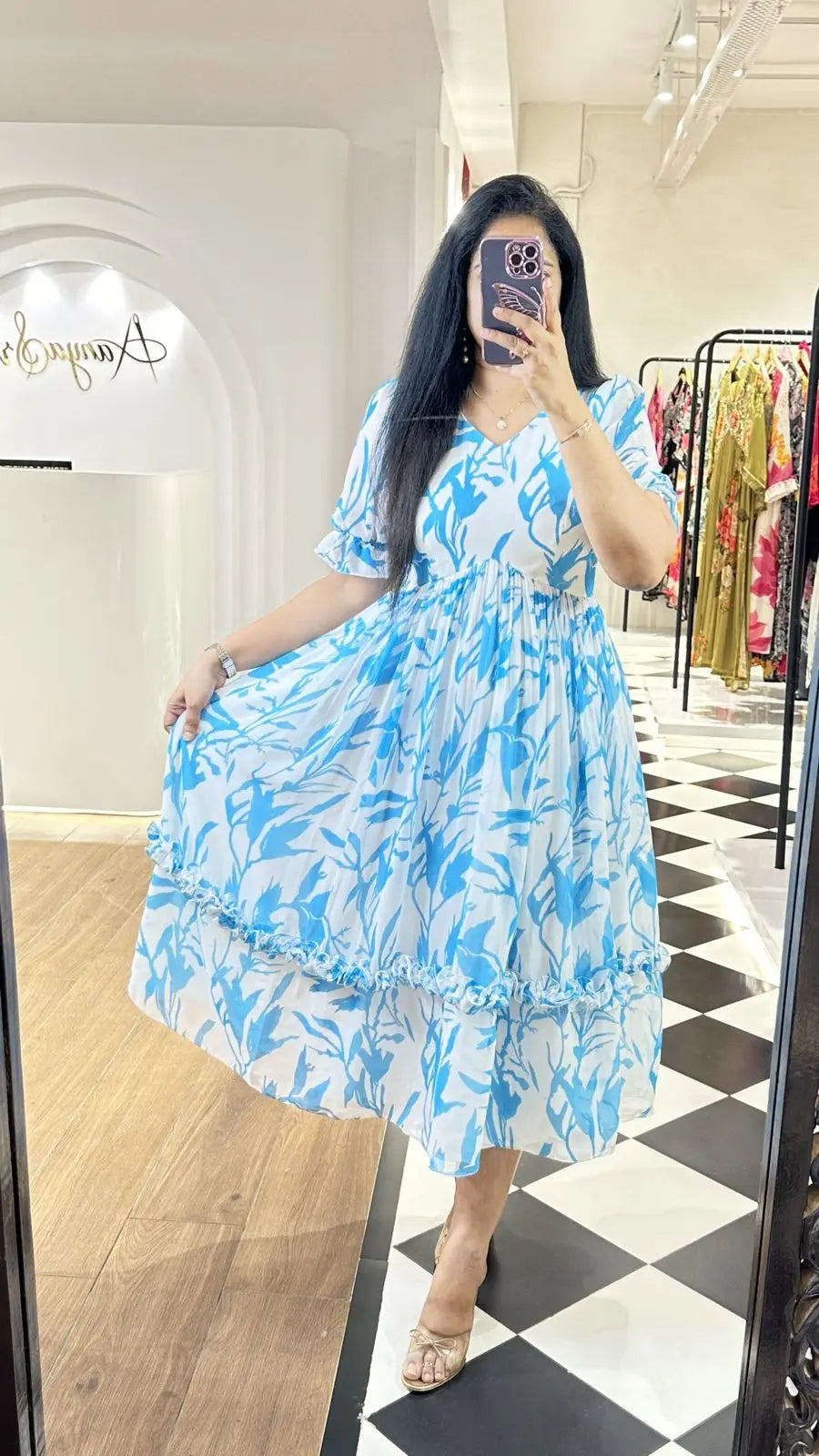 Georgette Summer Special Frock - Premium  from Ethenika.com - Just INR 1790! Shop now at Ethenika.com 