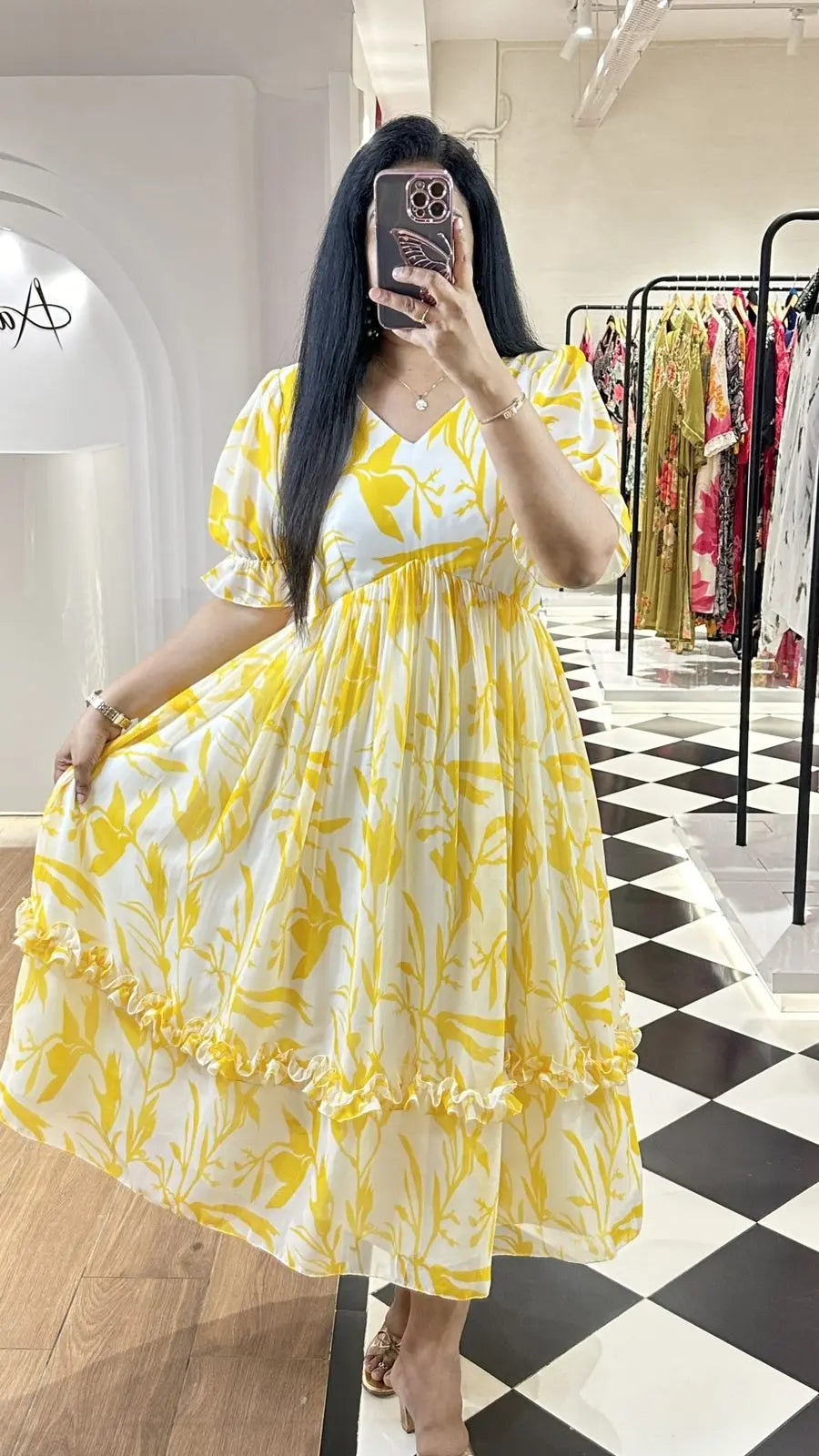 Georgette Summer Special Frock - Premium  from Ethenika.com - Just INR 1790! Shop now at Ethenika.com 