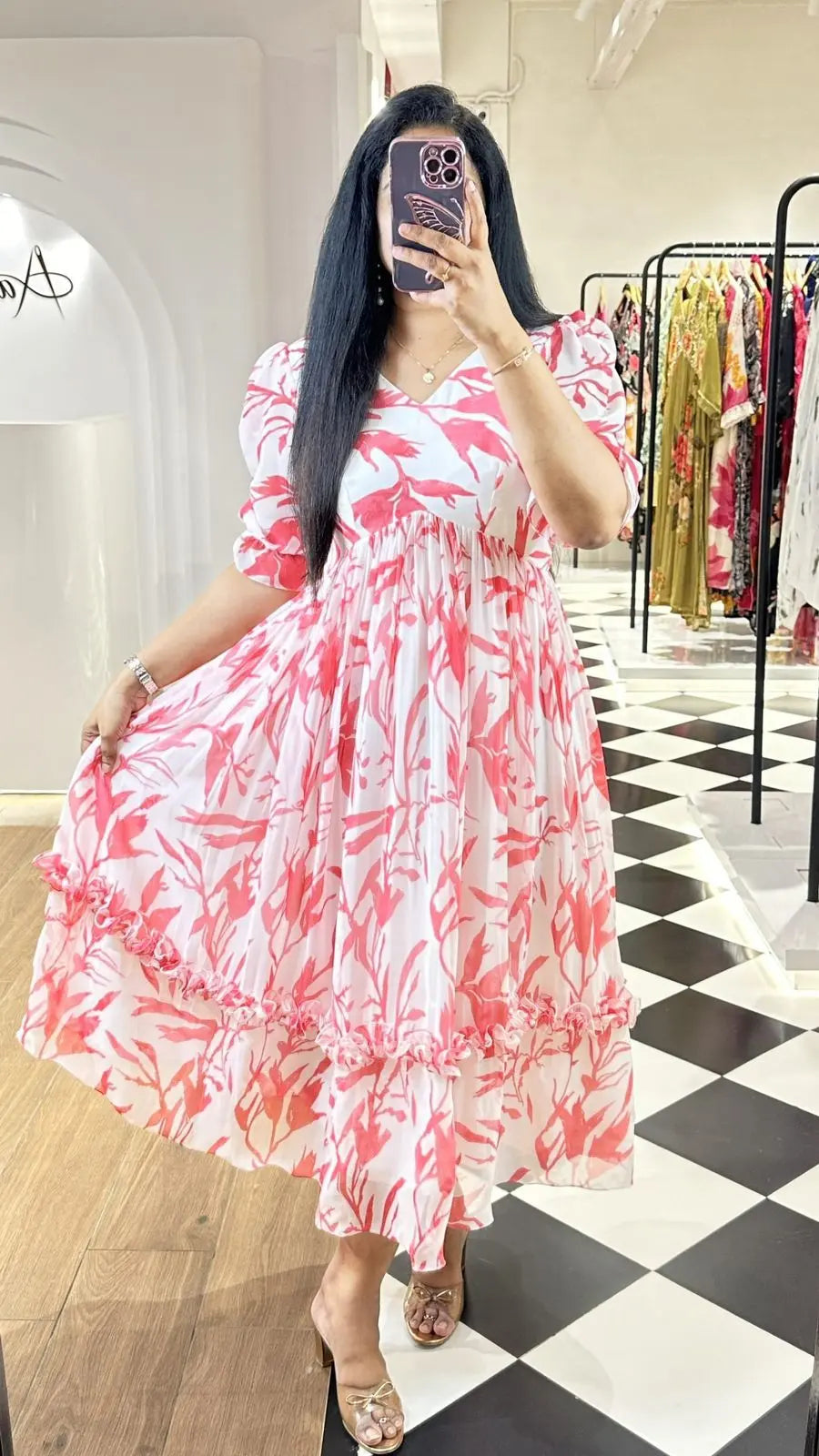 Georgette Summer Special Frock - Premium  from Ethenika.com - Just INR 1790! Shop now at Ethenika.com 