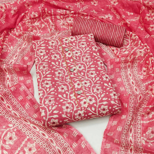 Cotton Batik Printed Womens Salwar Material (Unstitched) - Premium  from Ethenika.com - Just INR 1590! Shop now at Ethenika.com 