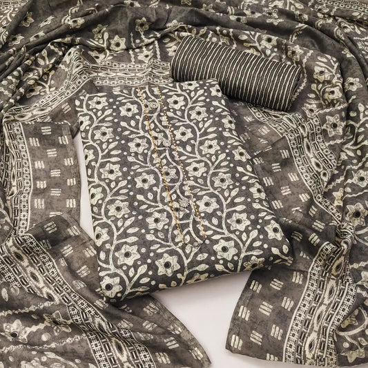 Cotton Batik Printed Womens Salwar Material (Unstitched) - Premium  from Ethenika.com - Just INR 1590! Shop now at Ethenika.com 
