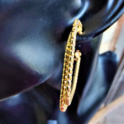 Golden Hoops Earrings antitarnish casuals Ear Rings Earrings party Trincket Jewellry Jewelry Jewellery