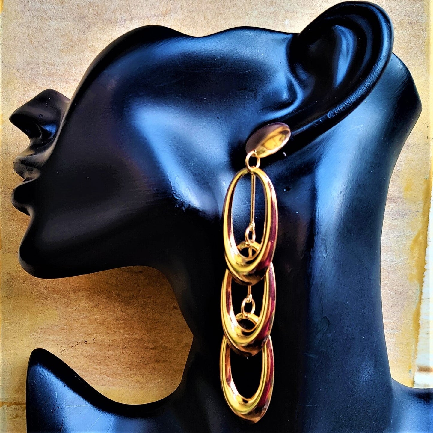 Three Layer Earrings Earrings antitarnish Ear Rings Earrings party Trincket Jewellry Jewelry Jewellery