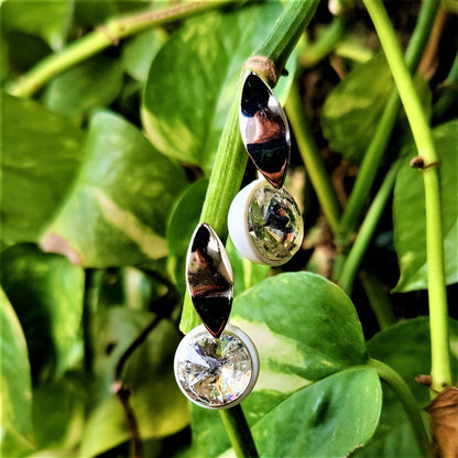 Cute Little Glass Bead Earrings White Earrings casuals Ear Rings Earrings office Trincket Jewellry Jewelry Jewellery