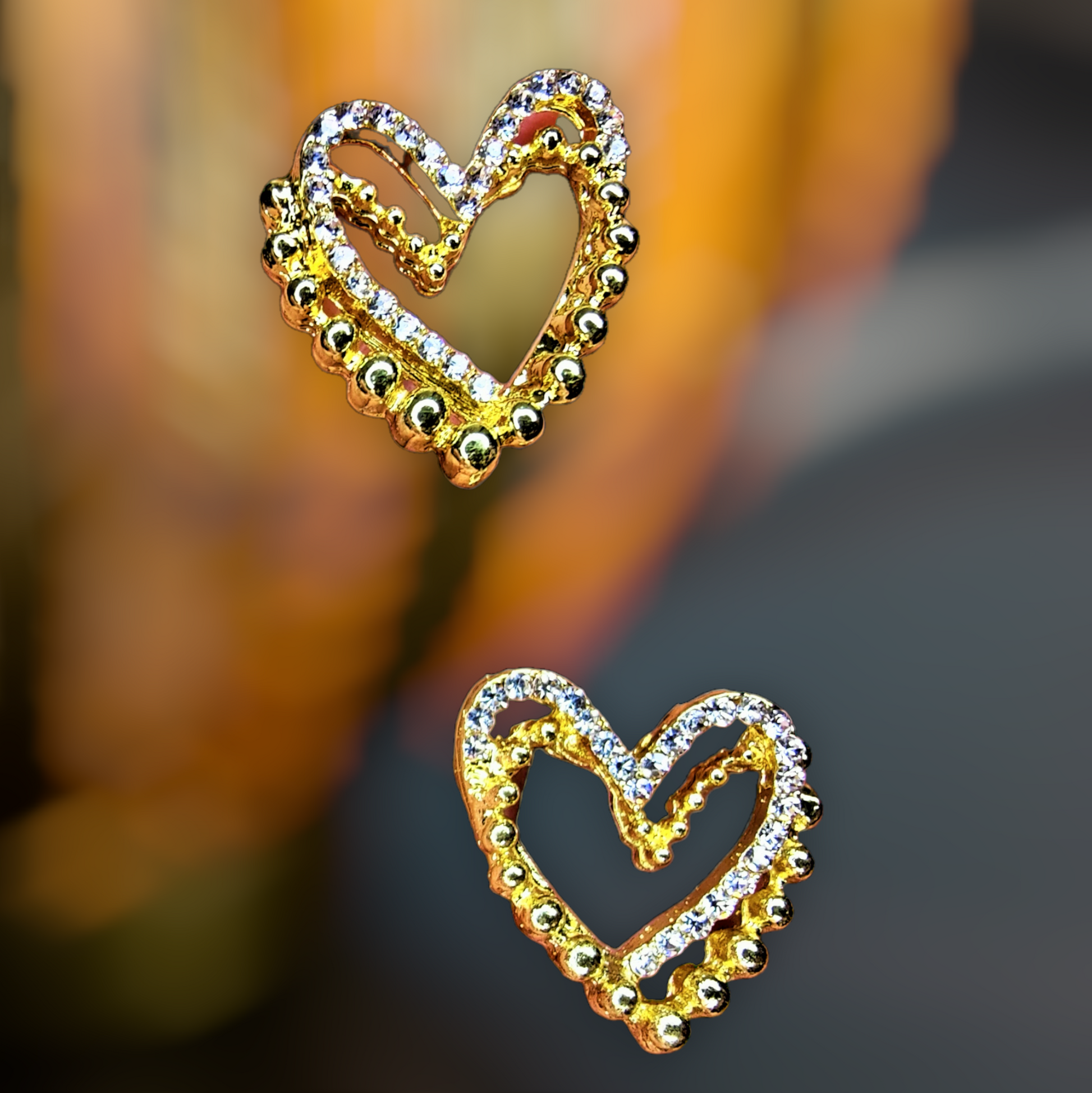 Twin Heart Earrings Earrings casuals Ear Rings Earrings office party Trincket Jewellry Jewelry Jewellery