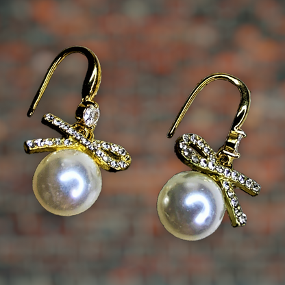 Infinity Bead Earrings Gold Earrings bead casuals Ear Rings Earrings office party Trincket Jewellry Jewelry Jewellery
