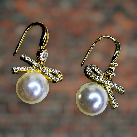 Infinity Bead Earrings Gold Earrings bead casuals Ear Rings Earrings office party Trincket Jewellry Jewelry Jewellery